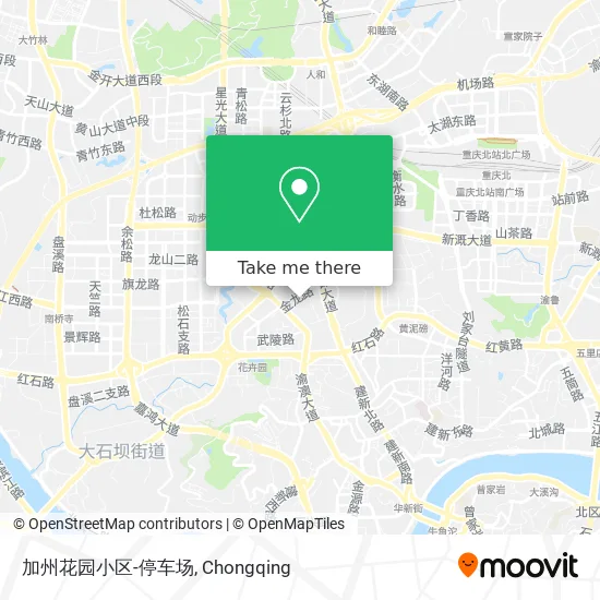 加州花园小区-停车场 map