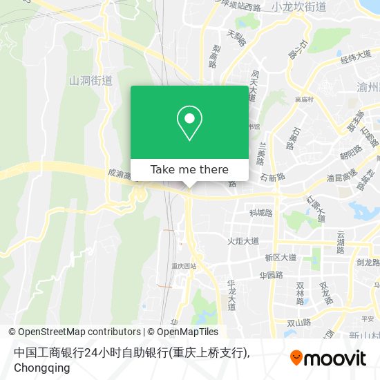 中国工商银行24小时自助银行(重庆上桥支行) map