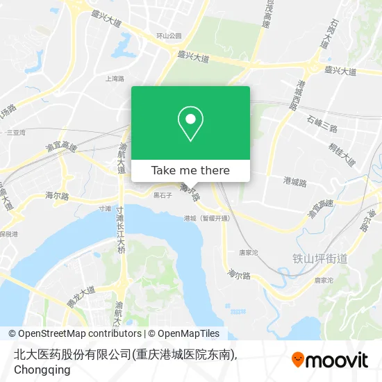 北大医药股份有限公司(重庆港城医院东南) map