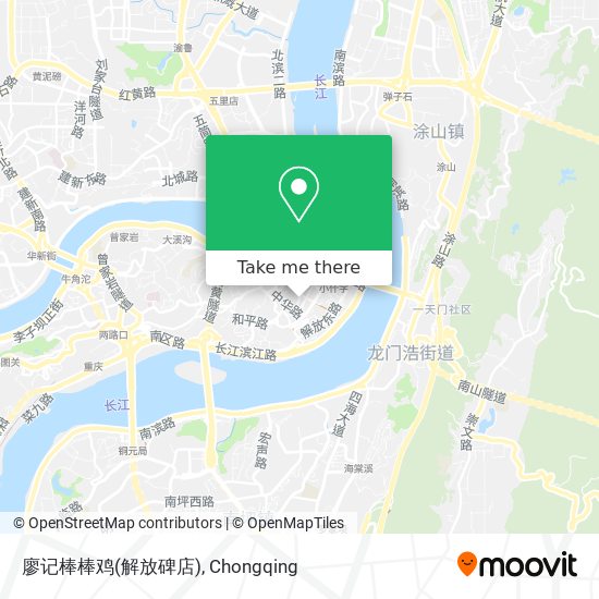 廖记棒棒鸡(解放碑店) map