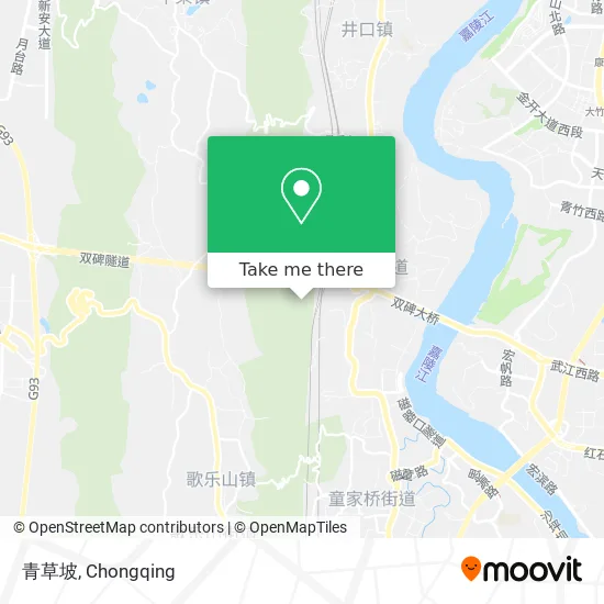 青草坡 map
