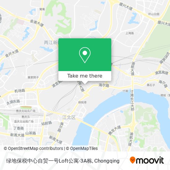 绿地保税中心自贸一号Loft公寓-3A栋 map
