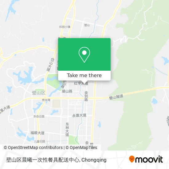 壁山区晨曦一次性餐具配送中心 map