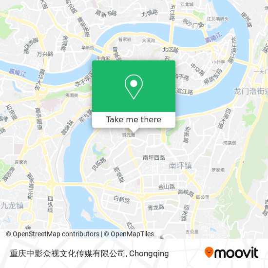 重庆中影众视文化传媒有限公司 map