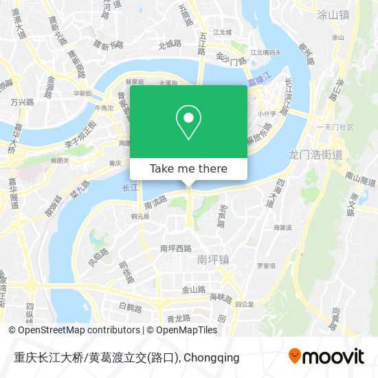 重庆长江大桥/黄葛渡立交(路口) map