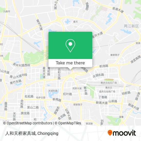 人和天桥家具城 map