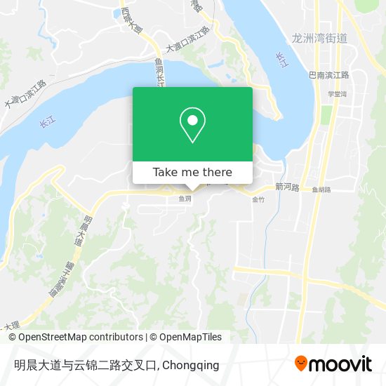 明晨大道与云锦二路交叉口 map