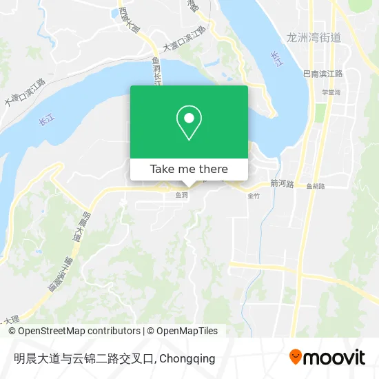明晨大道与云锦二路交叉口 map