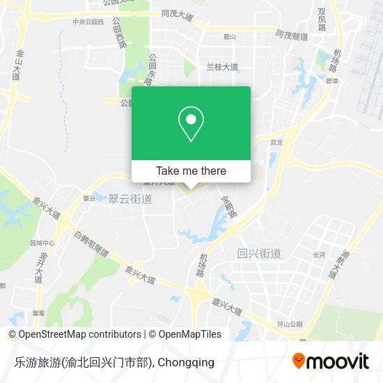 乐游旅游(渝北回兴门市部) map