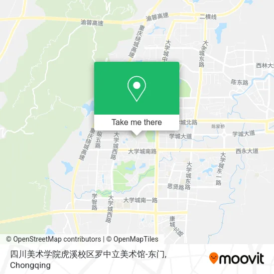 四川美术学院虎溪校区罗中立美术馆-东门 map