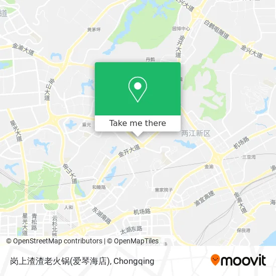 岗上渣渣老火锅(爱琴海店) map
