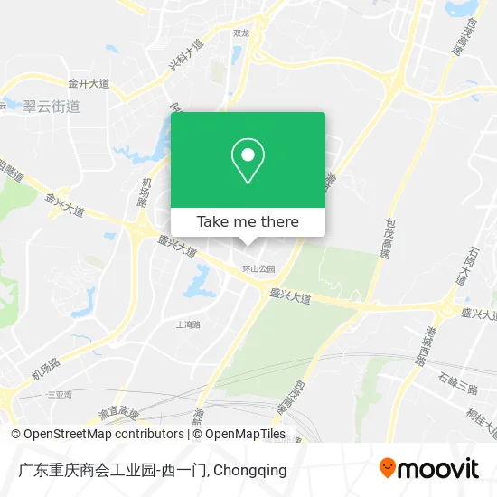 广东重庆商会工业园-西一门 map