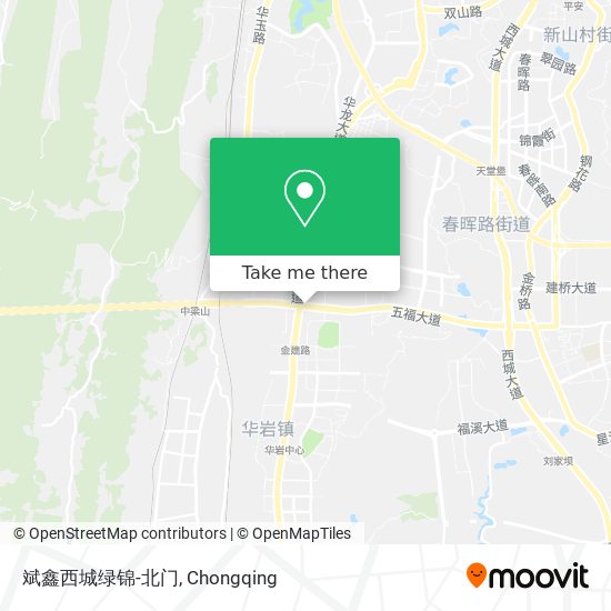 斌鑫西城绿锦-北门 map