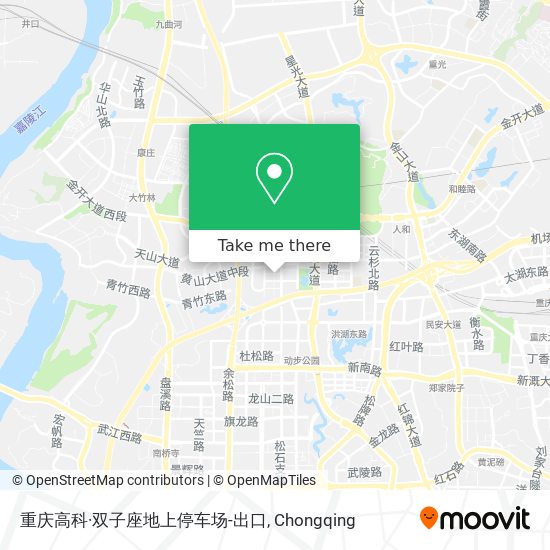 重庆高科·双子座地上停车场-出口 map