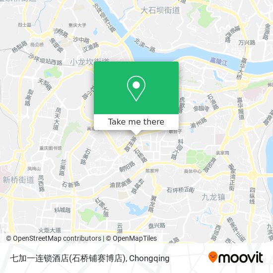 七加一连锁酒店(石桥铺赛博店) map