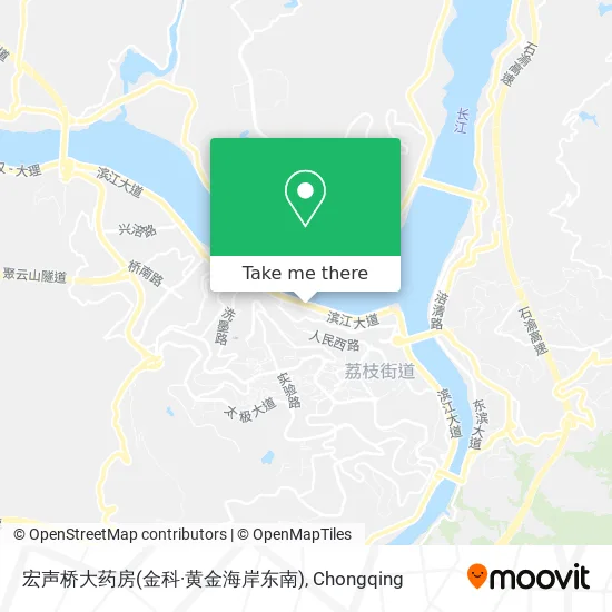 宏声桥大药房(金科·黄金海岸东南) map