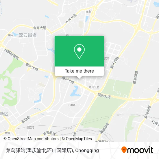 菜鸟驿站(重庆渝北环山国际店) map