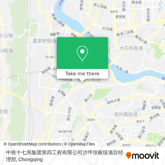 中铁十七局集团第四工程有限公司沙坪坝枢纽项目经理部 map