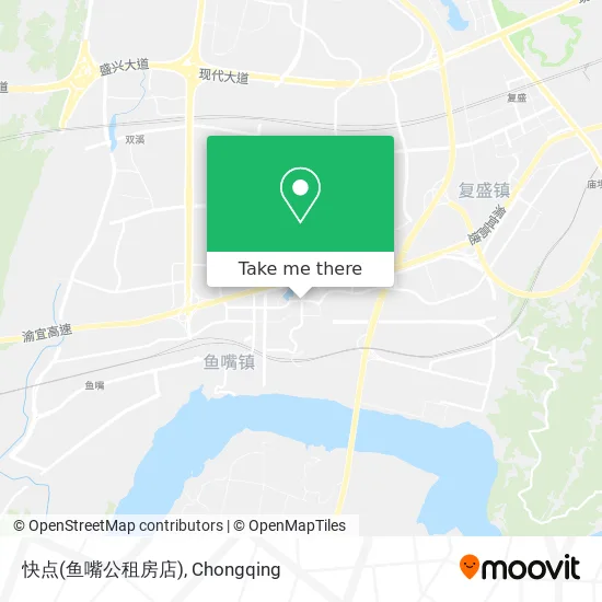 快点(鱼嘴公租房店) map