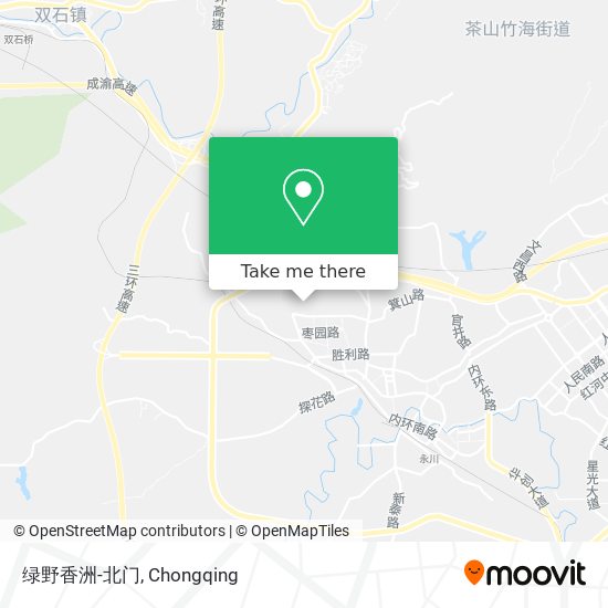 绿野香洲-北门 map