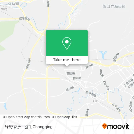 绿野香洲-北门 map