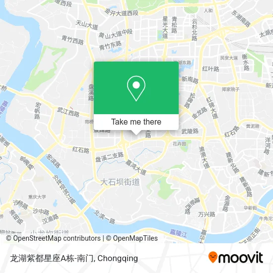 龙湖紫都星座A栋-南门 map