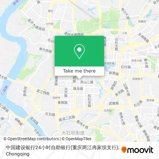 中国建设银行24小时自助银行(重庆两江冉家坝支行) map