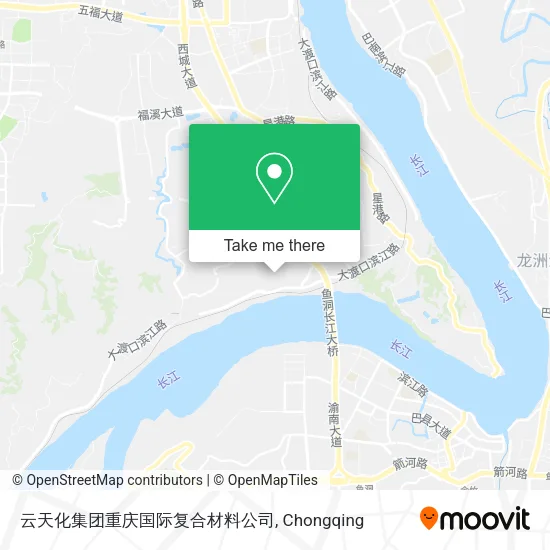 云天化集团重庆国际复合材料公司 map