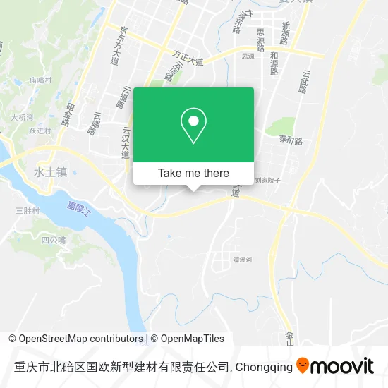 重庆市北碚区国欧新型建材有限责任公司 map