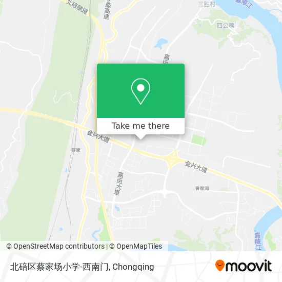 北碚区蔡家场小学-西南门 map