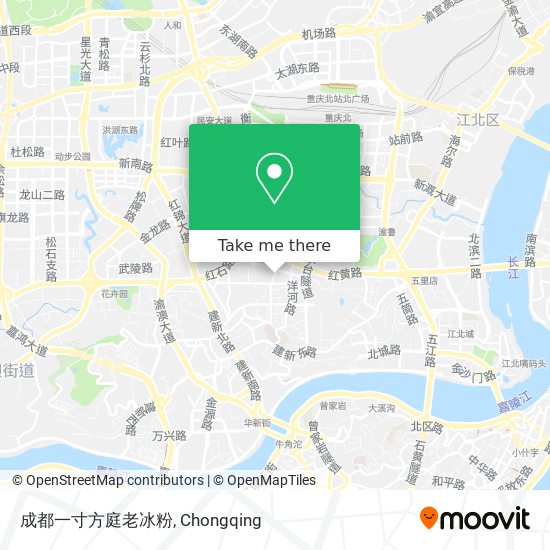 成都一寸方庭老冰粉 map