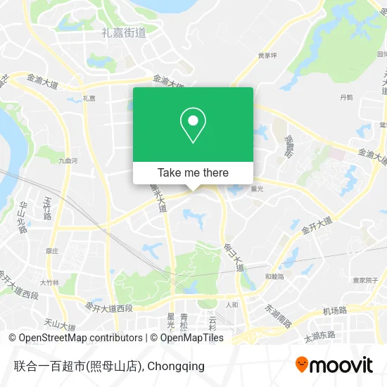 联合一百超市(照母山店) map