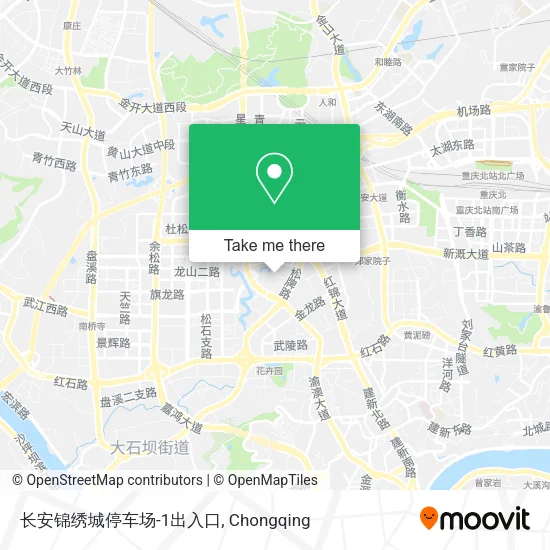 长安锦绣城停车场-1出入口 map
