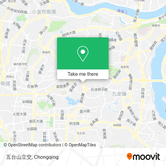 五台山立交 map