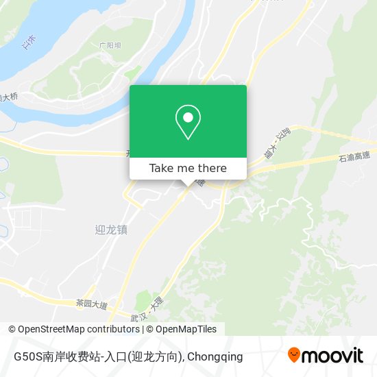 G50S南岸收费站-入口(迎龙方向) map