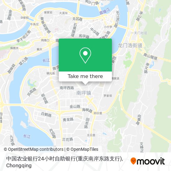 中国农业银行24小时自助银行(重庆南岸东路支行) map