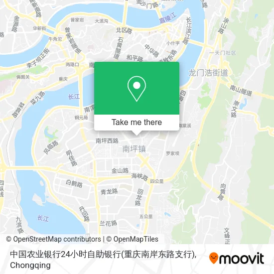 中国农业银行24小时自助银行(重庆南岸东路支行) map
