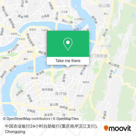 中国农业银行24小时自助银行(重庆南岸滨江支行) map