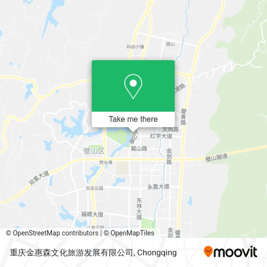重庆金惠森文化旅游发展有限公司 map