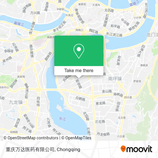 重庆万达医药有限公司 map