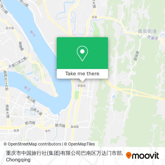重庆市中国旅行社(集团)有限公司巴南区万达门市部 map