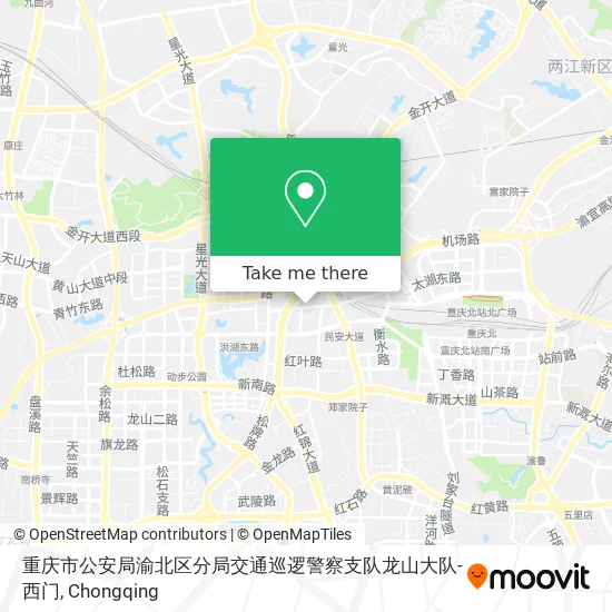 重庆市公安局渝北区分局交通巡逻警察支队龙山大队-西门 map