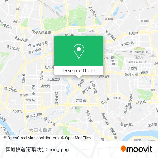 国通快递(新牌坊) map