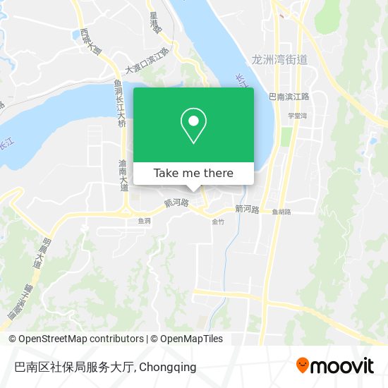 巴南区社保局服务大厅 map