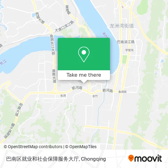 巴南区就业和社会保障服务大厅 map