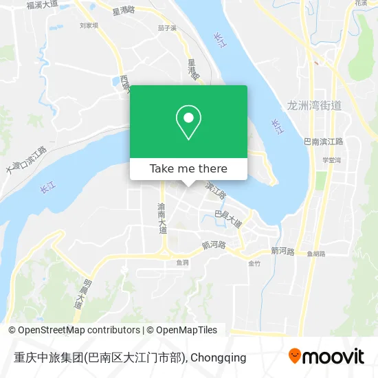重庆中旅集团(巴南区大江门市部) map