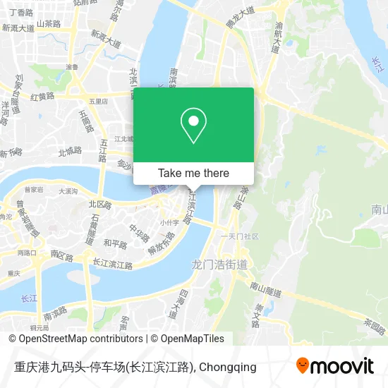 重庆港九码头-停车场(长江滨江路) map