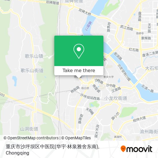重庆市沙坪坝区中医院(华宇·林泉雅舍东南) map