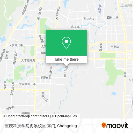 重庆科技学院虎溪校区-东门 map
