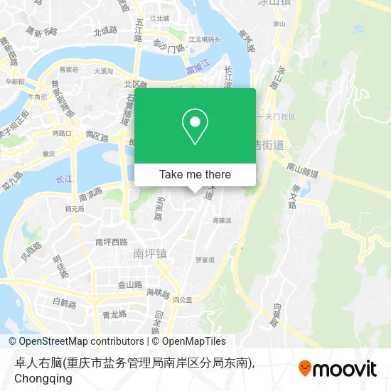 卓人右脑(重庆市盐务管理局南岸区分局东南) map